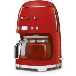 Smeg Kaffeemaschine DCF02RDEU 50er Retro Style, Edelstahl, Glaskanne, Für 10 Tassen, Rot -Kaffeemaschinenladen 015e52ebf748696b1df1f29edbbc8ef82c3e00a2 kaffeemaschine smeg dcf02rdeu 50er retro style