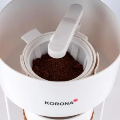 KORONA Kaffee To Go Kaffeemaschine Braun/Weiß Mit Becher -Kaffeemaschinenladen 0b82be6cea018b4239843dee11650454