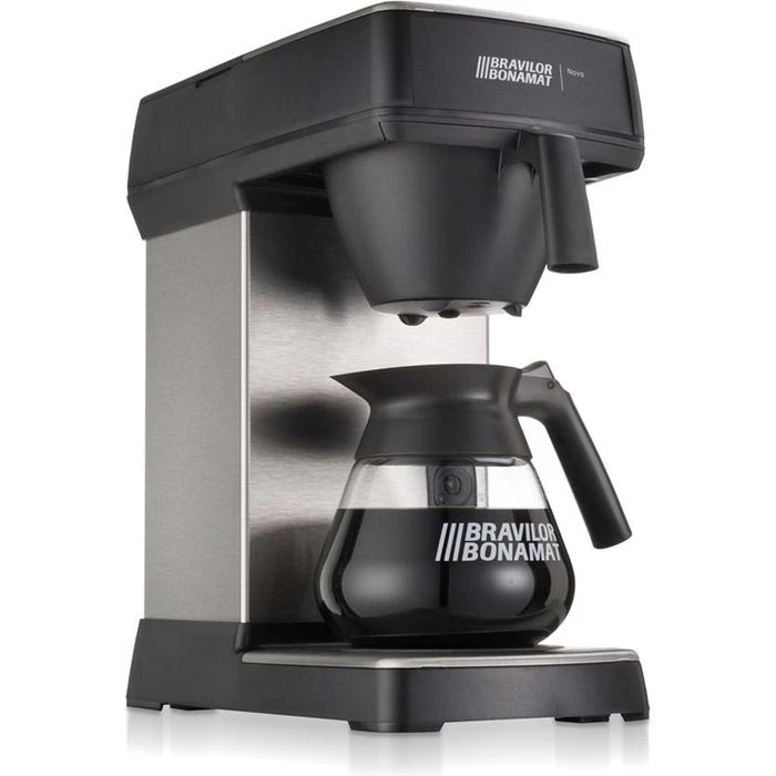 Bravilor-Bonamat Kaffeemaschine Novo, Mit Glaskanne, Für Je 12 Tassen, Silber 4 Bravilor-Bonamat Kaffeemaschine Novo, Mit Glaskanne, Für Je 12 Tassen, Silber – Bild 4