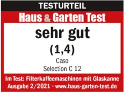 CASO Selection C12 - Design-Kaffeemaschine Für Bis Zu 12 Tassen Kaffee, 1,5 L Wassertank, Edelstahlgehäuse, Warmhaltefunktion, Timer, Inkl. Permanentfilter 18 CASO Selection C12 - Design-Kaffeemaschine Für Bis Zu 12 Tassen Kaffee, 1,5 L Wassertank, Edelstahlgehäuse, Warmhaltefunktion, Timer, Inkl. Permanentfilter -Kaffeemaschinenladen 12d0354d9bb47c5c974e532c7422dac4