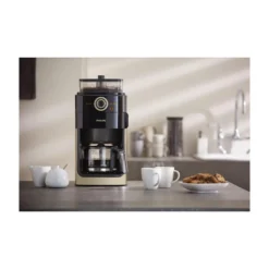 Philips HD7768/90 Grind & Brew Filter Kaffeemaschine, Mahlwerk, Timer, Champagner/schwarz -Kaffeemaschinenladen 181b33e406800957d15dc84dfefc7e57