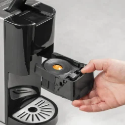 Princess 4-in-1 Multi-Kapsel-Kaffeemaschine 1450W 0,8L Schwarz Silbern -Kaffeemaschinenladen 18d8ebc9b81716b434e928e37ed1c06f