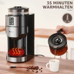 Kompakte Kaffeemaschinen Mit Mahlwerk Filterkaffeemaschine Kaffeemaschine Mit Mühle Für Bohnenkaffee Und Kaffeepulver 2/4/6 Tassen, Schwarz 13 Kompakte Kaffeemaschinen Mit Mahlwerk Filterkaffeemaschine Kaffeemaschine Mit Mühle Für Bohnenkaffee Und Kaffeepulver 2/4/6 Tassen, Schwarz -Kaffeemaschinenladen 1dec6363e148ac8ad47aabe9736220b7
