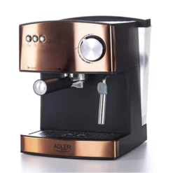 Adler Espressomaschine | Kaffeemaschine | Milchaufschäumer | Cappuccinomaschine | Siebträger Espressomaschine | Elektrische Espressomaschine | Bronze Design | 1,6L Wassertank | 850 Watt |15 Bar | -Kaffeemaschinenladen 27be65cfebb11596b931b6fb949ec2a1