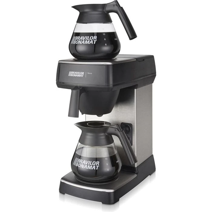 Bravilor-Bonamat Kaffeemaschine Novo, Mit Glaskanne, Für Je 12 Tassen, Silber 5 Bravilor-Bonamat Kaffeemaschine Novo, Mit Glaskanne, Für Je 12 Tassen, Silber – Bild 5