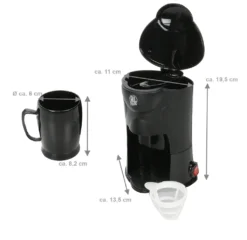 Kaffeemaschine Für 1 Tasse Mit Dauerfilter, An-/Aus-Schalter Mit LED, Befestigungsmaterial, 24 V Für LKW, Wohnmobil, Boot -Kaffeemaschinenladen 307f75625f98de04cf0876752a370934