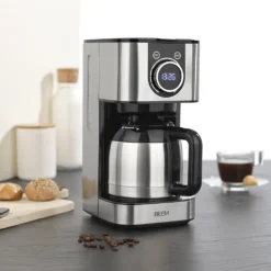 BEEM FRESH-AROMA-SWITCH Filterkaffeemaschine - Thermo Edelstahl 1 L Thermoskanne Bedienrad 24h-Timer 800 W Für 4-8 Tassen Kaffeemaschine Timer -Kaffeemaschinenladen 33582db71a2f4bf2139a96a3ef45a06e