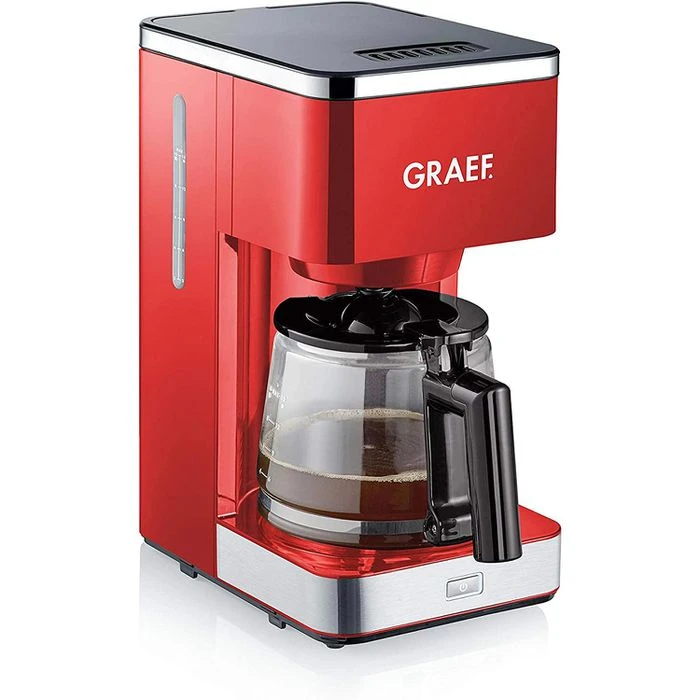 Graef Kaffeemaschine FK403, Mit Glaskanne, Für 15 Tassen, Rot 2 Graef Kaffeemaschine FK403, Mit Glaskanne, Für 15 Tassen, Rot – Bild 2