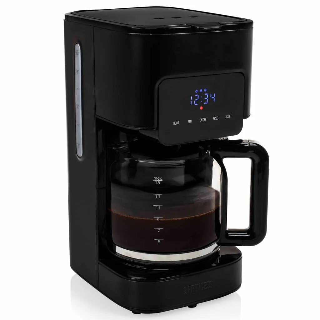 Princess Deluxe Kaffeemaschine Black Steel 1,5 L 900 W Schwarz 1 Princess Deluxe Kaffeemaschine Black Steel 1,5 L 900 W Schwarz
