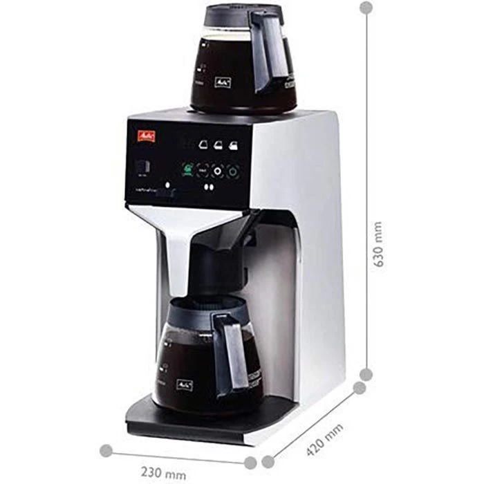 Melitta Kaffeemaschine Cafina XT180-GMC, 31625, Mit Glaskanne, 15 Tassen, Silber-schwarz 5 Melitta Kaffeemaschine Cafina XT180-GMC, 31625, Mit Glaskanne, 15 Tassen, Silber-schwarz – Bild 5