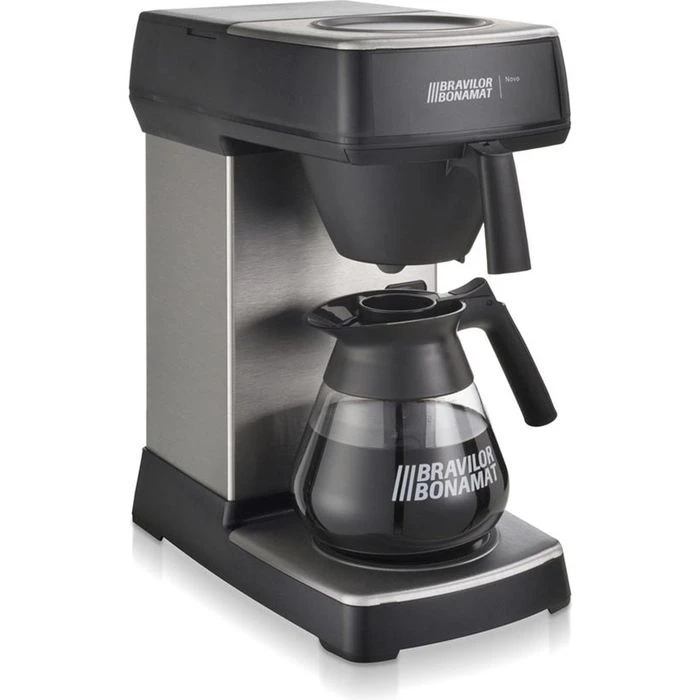 Bravilor-Bonamat Kaffeemaschine Novo, Mit Glaskanne, Für Je 12 Tassen, Silber 3 Bravilor-Bonamat Kaffeemaschine Novo, Mit Glaskanne, Für Je 12 Tassen, Silber – Bild 3