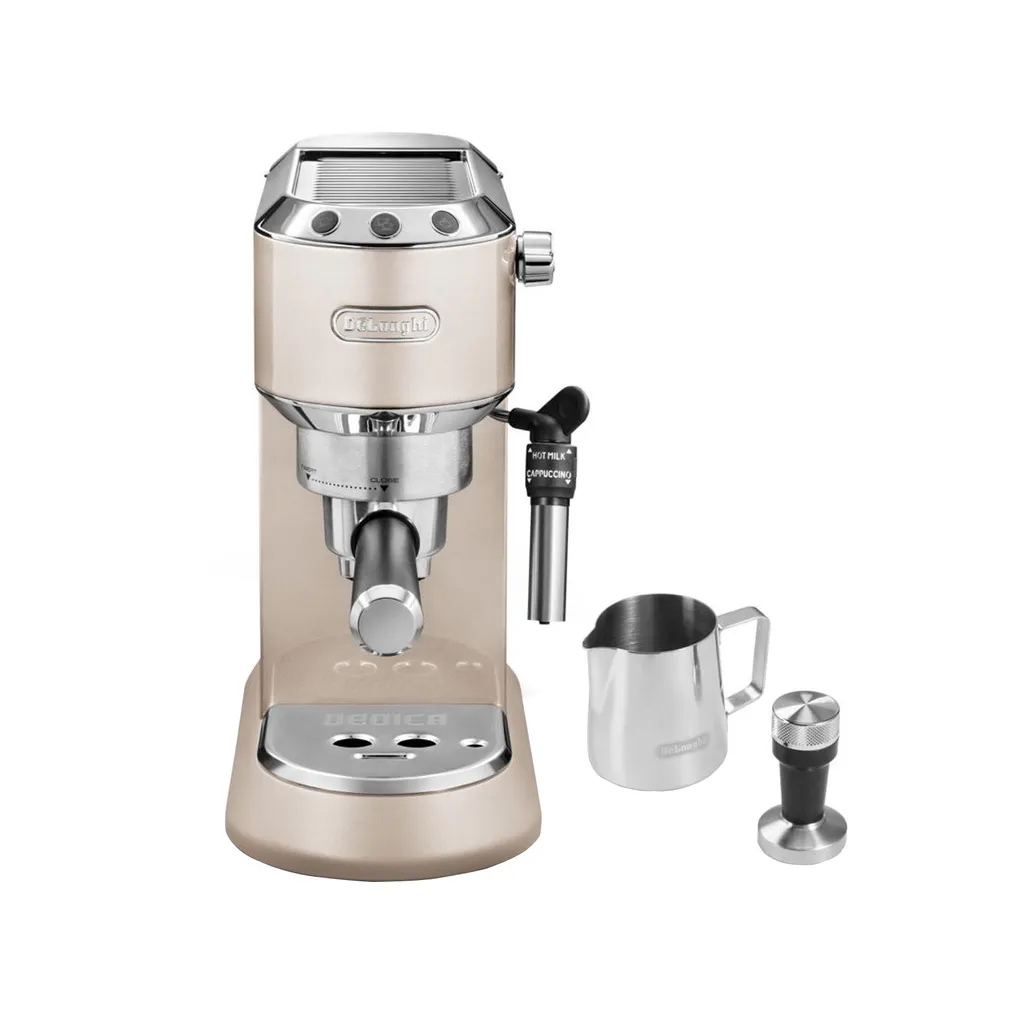 De'Longhi Delonghi Kaffeemaschine Dedica Metallics EC785.BG Pumpendruck 15 Bar, Eingebauter Milchaufschäumer, Manuell, 1300 W, Beige 8 De'Longhi Delonghi Kaffeemaschine Dedica Metallics EC785.BG Pumpendruck 15 Bar, Eingebauter Milchaufschäumer, Manuell, 1300 W, Beige – Bild 8