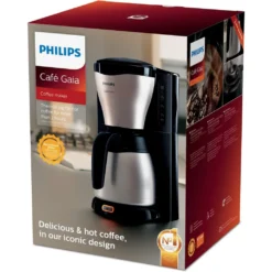 PHILIPS Gaia Collection HD7548/20 Kaffeemaschine Thermokanne, Schwarz/Edelstahl -Kaffeemaschinenladen 6700ddd9f315d3a10005ff74eebf609e