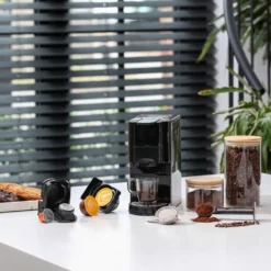 Princess 4-in-1 Multi-Kapsel-Kaffeemaschine 1450W 0,8L Schwarz Silbern -Kaffeemaschinenladen 755ba051e7ac6375b9fd044be6af8f00