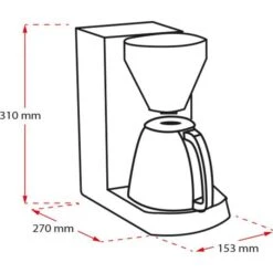 Melitta Kaffeemaschine Single 5, M 728 Bk SST, Kunststoff, Für 5 Tassen, Schwarz / Edelstahl -Kaffeemaschinenladen 79bb08daef861a1c96805c77b7d0b86b608e75fb kaffeemaschine melitta single 5 m 728 bk sst