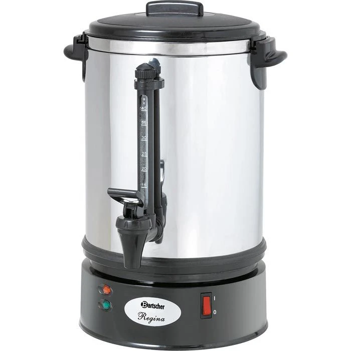 Bartscher Kaffeemaschine A190149, Regina Plus 40T, Mit Rundfilter, Edelstahl, Für 48 Tassen, Silber