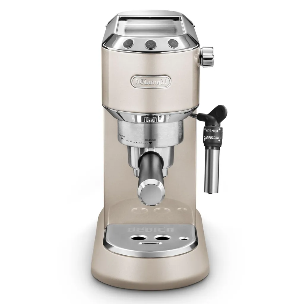 De'Longhi Delonghi Kaffeemaschine Dedica Metallics EC785.BG Pumpendruck 15 Bar, Eingebauter Milchaufschäumer, Manuell, 1300 W, Beige 5 De'Longhi Delonghi Kaffeemaschine Dedica Metallics EC785.BG Pumpendruck 15 Bar, Eingebauter Milchaufschäumer, Manuell, 1300 W, Beige – Bild 5