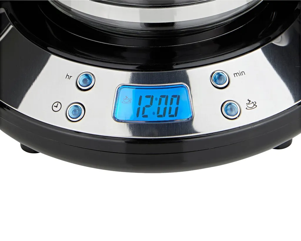 Russell Hobbs 24391-56 Inspire Black Digitale Kaffeemaschine Mit Timer, WhirlTech-Brühtechnologie, 1,25 L Glaskanne, 1100 Watt 2 Russell Hobbs 24391-56 Inspire Black Digitale Kaffeemaschine Mit Timer, WhirlTech-Brühtechnologie, 1,25 L Glaskanne, 1100 Watt – Bild 2