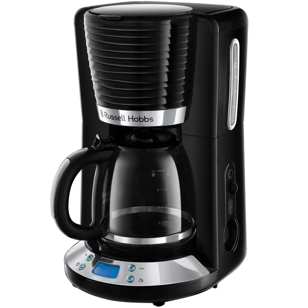 Russell Hobbs 24391-56 Inspire Black Digitale Kaffeemaschine Mit Timer, WhirlTech-Brühtechnologie, 1,25 L Glaskanne, 1100 Watt 1 Russell Hobbs 24391-56 Inspire Black Digitale Kaffeemaschine Mit Timer, WhirlTech-Brühtechnologie, 1,25 L Glaskanne, 1100 Watt