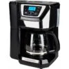 Russell Hobbs Russell Kaffeemaschine Hobbs 22000-56, Chester, Grind & Brew, Timer, Edelstahl, 12 Tassen, Schwarz