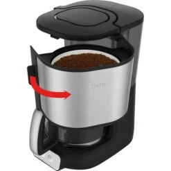 Tefal Kaffeemaschine CM 4708, Element, Kunststoff, Edelstahl, Für 15 Tassen, Schwarz -Kaffeemaschinenladen 94dbc1a45343d5b80aa8c6cb5eecdcf5a75b308a kaffeemaschine tefal cm 4708 element