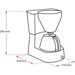 Melitta Kaffeemaschine 1023-02, Easy II, Kunststoff, Mit Glaskanne, Für 10 Tassen, Schwarz -Kaffeemaschinenladen 9e0097ee671653da0571614df10de3c8efe3180d kaffeemaschine melitta 1023 02 easy ii