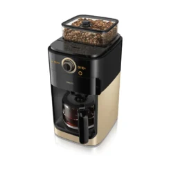 Philips HD7768/90 Grind & Brew Filter Kaffeemaschine, Mahlwerk, Timer, Champagner/schwarz -Kaffeemaschinenladen a7c8010256656da04e41b471b66bdb65