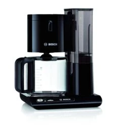 Bosch Kaffeemaschine Styline, TKA8013, Kunststoff, Mit Glaskanne, 15 Tassen, Schwarz