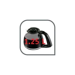 Tefal CM272N Principio Select Filter-Kaffeemaschine 1000 Watt 1,25 L Schwarz -Kaffeemaschinenladen acd8de19e7d2da226aba7612e21fa31f