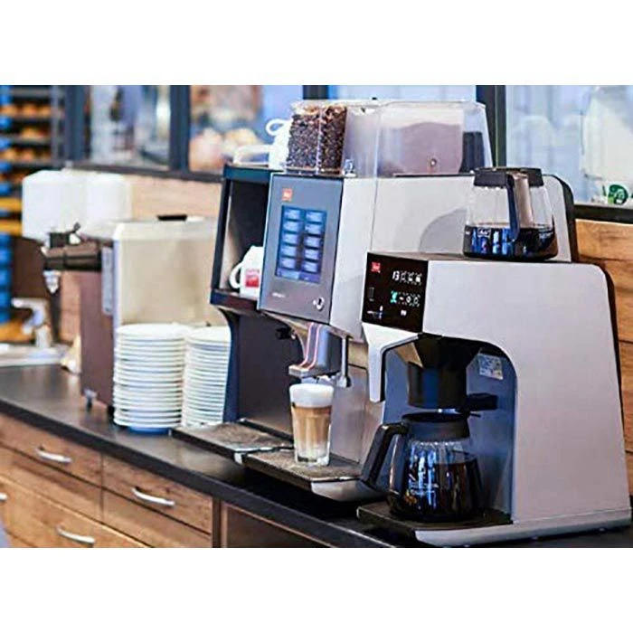 Melitta Kaffeemaschine Cafina XT180-GMC, 31625, Mit Glaskanne, 15 Tassen, Silber-schwarz 2 Melitta Kaffeemaschine Cafina XT180-GMC, 31625, Mit Glaskanne, 15 Tassen, Silber-schwarz – Bild 2