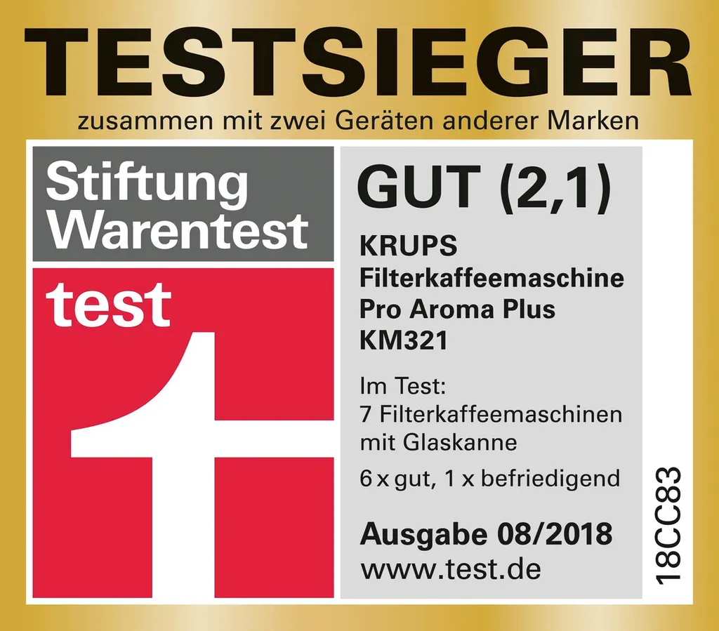 Krups Kaffeemaschine KM321 ProAroma + Emsa Isolierkanne Samba 13 Krups Kaffeemaschine KM321 ProAroma + Emsa Isolierkanne Samba – Bild 13