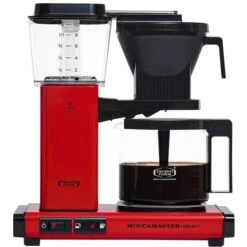 Moccamaster Kaffeemaschine KBG Select, Bis 10 Tassen, Mit Glaskanne, Rot