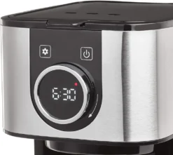 CASO Selection C12 - Design-Kaffeemaschine Für Bis Zu 12 Tassen Kaffee, 1,5 L Wassertank, Edelstahlgehäuse, Warmhaltefunktion, Timer, Inkl. Permanentfilter