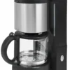 GUTFELS KA 8101 Swi Kaffeemaschine | Glaskanne | 4 Bis 10 Tassen Fassungsvermögen | 1080 W Leistung | Edelstahl | Schwarz