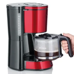 SEVERIN Kaffeemaschine KA 4817 TYPE 1.000 W Rot / Schwarz -Kaffeemaschinenladen ce2495f7f39c52e3f9f0876504db6a29