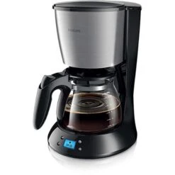 Philips Kaffeemaschine Daily Collection HD7459/20, Kunststoff, Für 15 Tassen, Schwarz / Edelstahl
