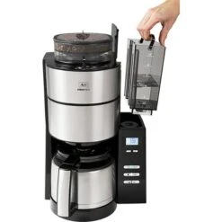 Melitta Kaffeemaschine 1021-12, AromaFresh Therm, Mit Mahlwerk, Thermoskanne, Für 10 Tassen, Schwarz -Kaffeemaschinenladen d5db746b9ad11e6bdb8ebb264ad62117d2c3e7db kaffeemaschine melitta 1021 12 aromafresh therm