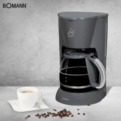 BOMANN Kaffeeautomat KA 183 CB Grau Filter Kaffeemaschine 12–14 Tassen 900W -Kaffeemaschinenladen d96d9c4cce2496b33bc9cb3366c950c2