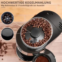 Kompakte Kaffeemaschinen Mit Mahlwerk Filterkaffeemaschine Kaffeemaschine Mit Mühle Für Bohnenkaffee Und Kaffeepulver 2/4/6 Tassen, Schwarz 10 Kompakte Kaffeemaschinen Mit Mahlwerk Filterkaffeemaschine Kaffeemaschine Mit Mühle Für Bohnenkaffee Und Kaffeepulver 2/4/6 Tassen, Schwarz -Kaffeemaschinenladen d9bd9ba678e0a21a82fdef6145bf4652