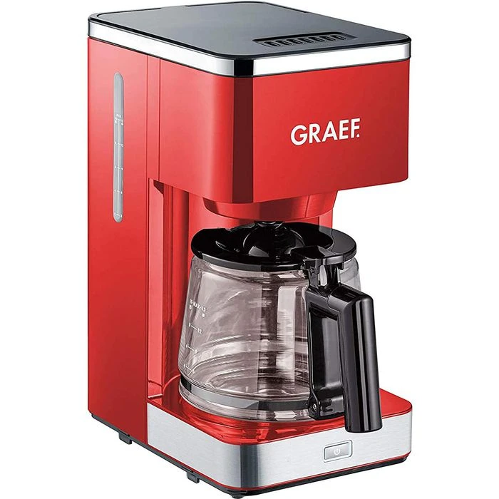 Graef Kaffeemaschine FK403, Mit Glaskanne, Für 15 Tassen, Rot 1 Graef Kaffeemaschine FK403, Mit Glaskanne, Für 15 Tassen, Rot