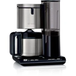 Bosch Kaffeemaschine Styline, TKA8A683, Kunststoff, Mit Thermoskanne, 12 Tassen, Schwarz