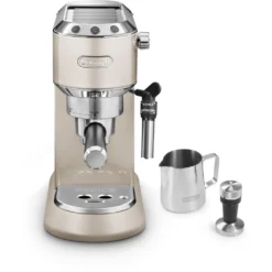De'Longhi Delonghi Kaffeemaschine Dedica Metallics EC785.BG Pumpendruck 15 Bar, Eingebauter Milchaufschäumer, Manuell, 1300 W, Beige 15 De'Longhi Delonghi Kaffeemaschine Dedica Metallics EC785.BG Pumpendruck 15 Bar, Eingebauter Milchaufschäumer, Manuell, 1300 W, Beige -Kaffeemaschinenladen f1ac2eaeaa9b47b5b54e6ffdf1f1d7d2