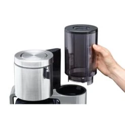 Siemens Kaffeemaschine TC86505, Mit Zeitschaltuhr, Kunststoff / Edelstahl, 8 Tassen, Grau / Schwarz -Kaffeemaschinenladen f758061c73bd1baa5d1c4107a8e554f103fa3980 kaffeemaschine siemens tc86505 sensor for senses